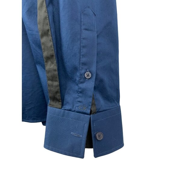 Calvin Klein Mens XL Blue Button-Down Shirt - Picture 3 of 5